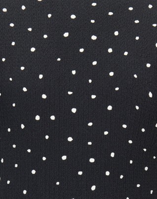 KOGMelia L/S Top - Black/Dots Cloud